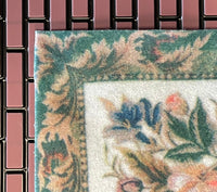 1:12 Dollhouse Printed Flowers Area Rug , Miniature Floral Leaf Printed Rug , Miniature Carpet , 1 inch scale area rug- D089