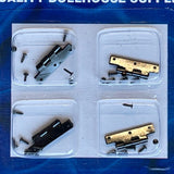 Dollhouse Supplies Miniature Brass Hinge with Nails 4 Knuckles 4 pack Door hinges Window hinges J024