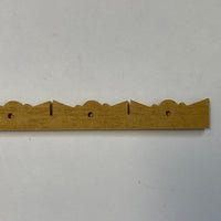 Dollhouse Narrow Victorian Trim , Roof Ridge Trim , Roof Top Trim 12 Inch Long