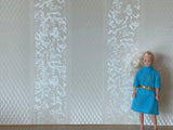 1:12 Dollhouse Supplies Classic Style Champagne Wallpaper