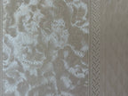 1:12 Scale Miniature Embossed Diamond and Damask Stripe Wallpaper, 20-7/8 x 10-5/8 inch, DIY Dollhouse Supply (pearl white)