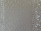 1:12 Scale Miniature Embossed Diamond and Damask Stripe Wallpaper, 20-7/8 x 10-5/8 inch, DIY Dollhouse Supply (pearl white)