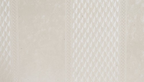 1:12 Scale Miniature Embossed Diamond and Damask Stripe Wallpaper, 20-7/8 x 10-5/8 inch, DIY Dollhouse Supply (pearl white)