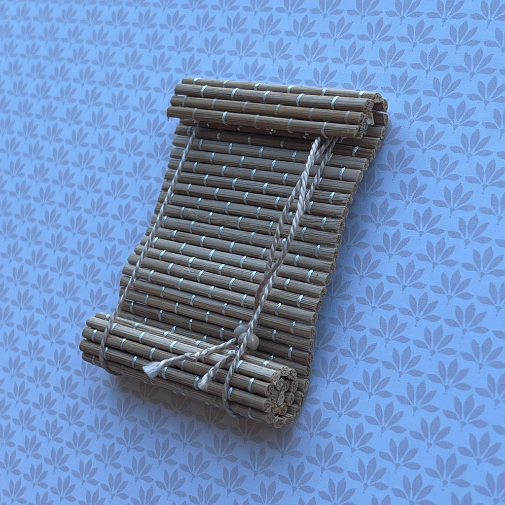 1:12 Dollhouse Miniature Bamboo Roll Up Shade For Windows - B014