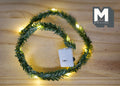 1:12 Scale Miniature Christmas Pine Garland with 20 LED Lights, 40 inch long, DIY Dollhouse Supply