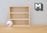 Dollhouse miniature unpainted furniture unfinished multipurpose storage 1 12th scale wooden shelf 7.5cm(L) x 3cm(W) x 7.5cm(H) - I007