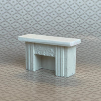 Unfinished Miniature Fireplace Decoration , 1.75 inch wide G099