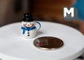 1:12 scale Dollhouse Supplies Miniature Christmas Snowman Mug, Dolls House hot drink, miniature cup G071