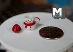 1:12 scale Dollhouse Supplies Miniature Christmas Snowman Mug, Dolls House hot drink, miniature cup G071