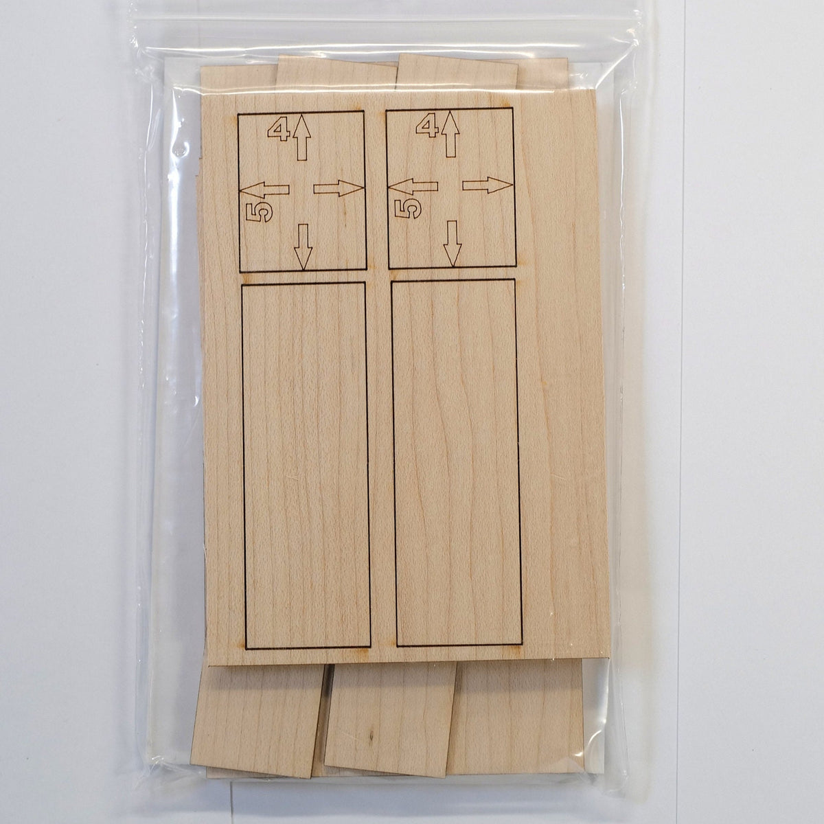 1:12 Scale Miniature Maple Wood Bookcase Kit, 5 Shelves, 5-1/2 inch tall, DIY Dollhouse Supply