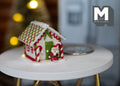 1:12 scale Dollhouse Miniature Christmas Gingerbread House Gingerbread Santa Clause J027