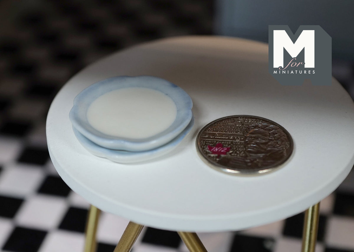 1:12 Dollhouse Supplies Miniature Plate set of 2 - A075