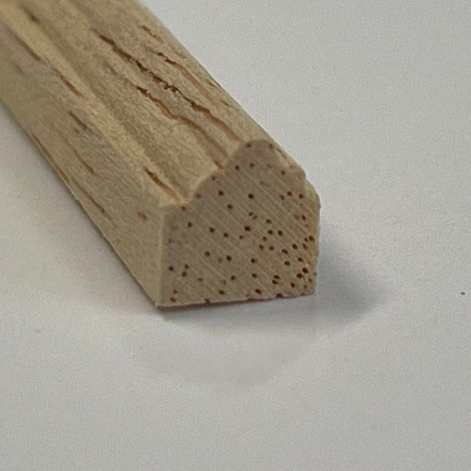 1:12 Scale Miniature Dollhouse Handrail with Peaked Top, 12 inch long