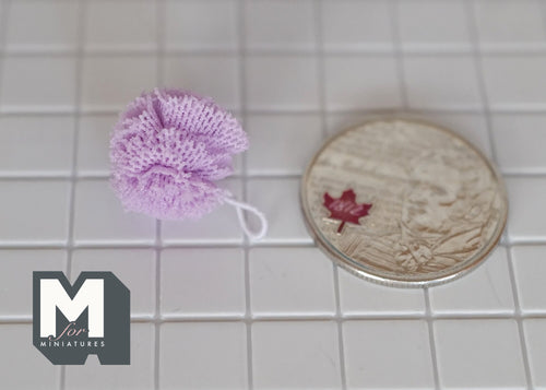 1/12 Dollhouse miniature bath sponge (purple) - F037