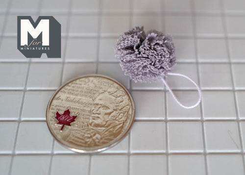1/12 Dollhouse miniature bath sponge (cool grey)  - F037