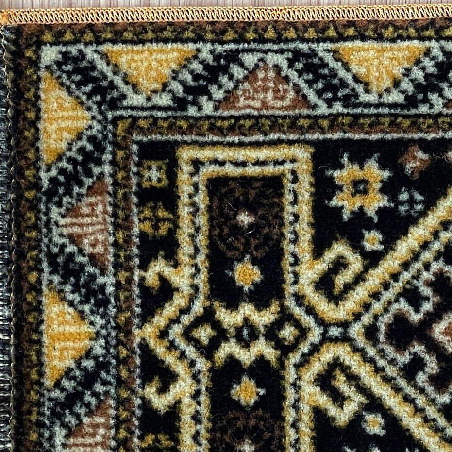 Dollhouse Miniature Large Size Area Rug , Real Wool Carpet 15" x 9" - Z8