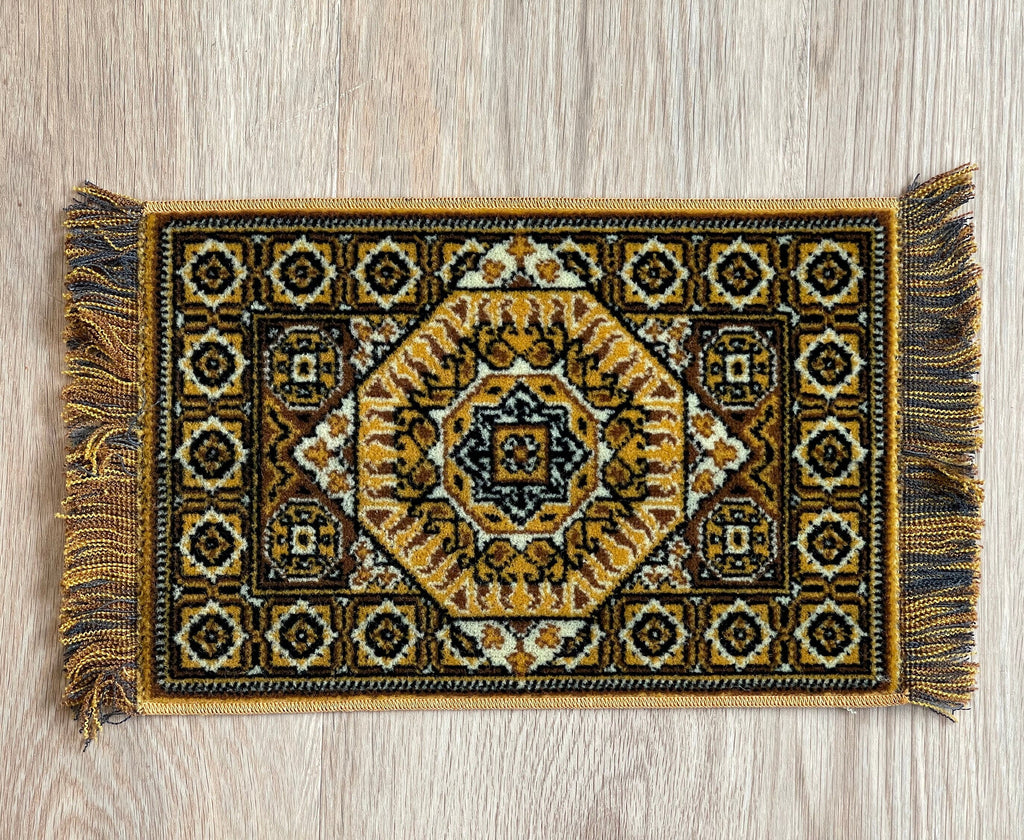 Dollhouse Miniature Large Size Area Rug , Real Wool Carpet 15" x 9"