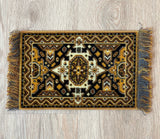 Dollhouse Miniature Large Size Area Rug , Real Wool Carpet 15" x 9"