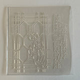 1:12 Dollhouse Miniature Stained Glass Clear Glass Panel 2(W) x 3"(H)