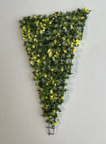 Dollhouse Supplies Miniature Flowering Trellis Plants / Vines 2 Inch Tall (Yellow) - I048