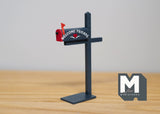 1:12 Dollhouse Supplies miniature standup wood mailbox with fixed door - D079