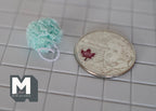 1/12 Dollhouse miniature bath sponge (mint green) - F037