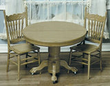 Dollhouse Furniture Kit with Round Table and 2 Chairs (Self assemble and paint) from Chrysnbon - H004