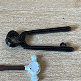 1:12 Dollhouse Supplies Miniature Metal Tools Set of 3 , Miniature Claw Hammer , Miniature Forming Hammer and Miniature Nail Plier F078