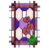 1:12 Dollhouse Miniature Stained Glass Clear Glass Panel 2(W) x 3"(H)