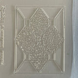 1:12 Dollhouse Miniature Stained Glass Clear Glass Panel 1-3/4"(W) x 2-3/8"(H)