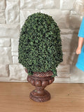 Dollhouse Supplies Topiary Plant with Round Base Pot 4 Inch Tall