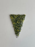 Dollhouse Supplies Miniature Flowering Trellis Plants / Vines 2 Inch Tall (Yellow) - I048