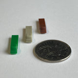 1:500 Scale Dollhouse Supplies Assorted Miniature Flatbed Trucks Set of 3 (Different Colors) - I034