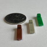 1:500 Scale Dollhouse Supplies Assorted Miniature Flatbed Trucks Set of 3 (Different Colors) - I034