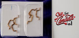 Dollhouse Miniature Brass Gold Door Pulls Window Pulls Door Handle Bar 6 Piece Pack - J024