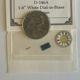 Dollhouse Supplies DIY Miniature Metal Roman Round Clock Time Ring Back Panel with Dial Needles and Center Nail (non working) - B050