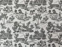 1:12 Dollhouse Campagne Toile Gray Wallpaper