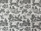 1:12 Dollhouse Supplies Campagne Toile Gray Wallpaper