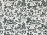 1:12 Dollhouse Campagne Toile Green Wallpaper