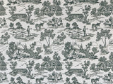 1:12 Dollhouse Supplies Campagne Toile Green Wallpaper