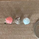 1:12 Miniature Soft Ice Cream Cones, Assorted Color Set of 3 - E009