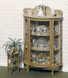 Dollhouse Furniture Kit with China Cabinet and Jardinier Stand (Self assemble and paint) from Chrysnbon H004