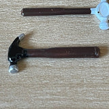 1:12 Dollhouse Supplies Miniature Metal Tools Set of 3 , Miniature Claw Hammer , Miniature Forming Hammer and Miniature Nail Plier F078