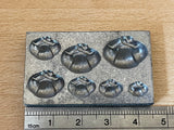 1:12 Miniature Metal Croissant Forming Mold 7 Different Size - J051