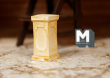 1:12 Dollhouse Supplies Miniatures Pedestal for Plants Ferns Decoration Beige- B069