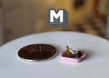1:12scale Dollhouse Supplies Miniature Dessert / Brownies (Pink) E032