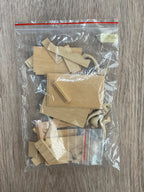 Miniatura a escala 1:12 de kit de cómoda baja Chippendale de madera, 2-7/8 inch de alto, suministros DIY para casa de muñecas