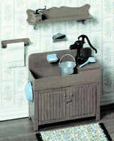 Dollhouse Miniature Kitchen Sink Model Kit (Self assemble and paint) from Chrysnbon - H003