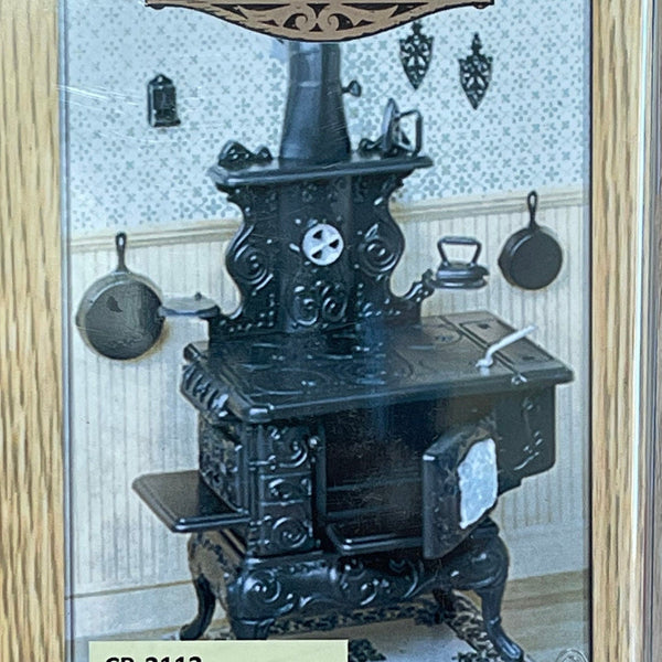 Dollhouse Miniature Classic Style Cook Stove Model Kit (Self assemble and paint) from Chrysnbon -H003