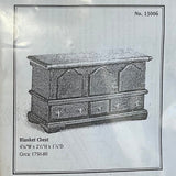 DIY Miniature Blanket Chest Kit with Material and Instruction from Houseworks - J037